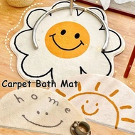 Super Absorbent Bath Mat Sunflower Doormat Carpet Bath Mat Anti Slip Soft Bedroom Bedside Rug Home Decor