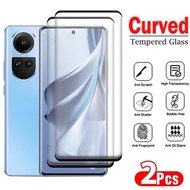 2Pcs 3D Curved Full Cover Tempered Glass For OPPO Reno 10 Pro 5G Reno10 Pro Plus Phone Film Protecti