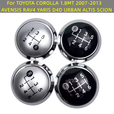 5/6 Speed Gear Shift Knob Stick Cap Cover Emblem For TOYOTA COROLLA 1.8MT 2007-2013 AVENSIS RAV4 YAR