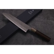 🇯🇵二唐【超青鋼 劍形牛刀 / 和牛刀 240mm  💓 紫檀八角白水牛 💓】日本高級廚刀 二唐刃物鍛造所 Nigara Hamono