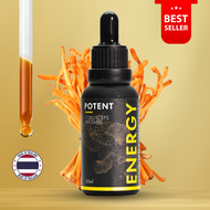 POTENT: Cordyceps Mushroom | Tincture | 100% Pure Fruiting Body | Energy Endurance & Immunity | Dual