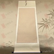 ST/🧃Xuan Paper Blank Calligraphy Scroll 133.33cm Middle Hall Horizontal Batch Banner Antique Xuan Gilding Fine Mounting