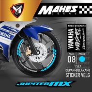 Mahes Decal - Aksesoris Stiker Cutting Sticker List Velg Motor Yamaha Jupiter MX 135 Old New Lis Pel