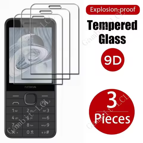 3PCS Protective Tempered Glass For Nokia 220 4G (2024) Nokia220 235 215 Nokia235 Nokia215 2024 2.8" 