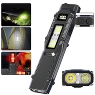 COBM. Strategy Flashlight with Pen Clip Rechargeable High-Lumen Pocket Flashlight