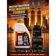 MIZU 4T Motorcycle Oil 1L Fully Synthetic Ester SAE 10W40 API SN JASO MB
