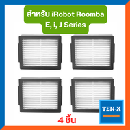 ฟิลเตอร์ สำหรับ iRobot Roomba E i J Series จำนวน 4 ชิ้น Filters for Roomba e i J i2 i3 i3+ i4 i7 i7