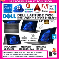 DELL LATITUDE 7420 TOUCHSCREEN 2IN1 - INTEL CORE I7 -1185G7 11TH GEN / 32GB DDR4 RAM/ 1TB SSD STORAG