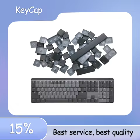 SINGLE REPLACEMENT KEYCAPS For Logitech MX Mechanical KEYBOARD 110KEYS Graphite ash USA layout