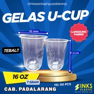 7 GRAM 16 OZ THICK U-CUP GLASS