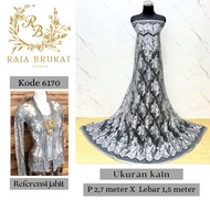 Code 6170 - Glossy Laminated Brocade Panel Fabric - Grade B - Length 2.7 m Width 1.5 m - Material fo