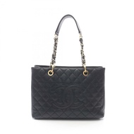 CHANEL Matelasse Grand Shopping GST 小牛皮托特包，黑色，女款，A50995