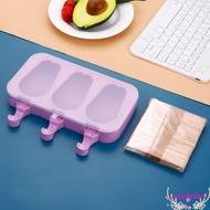 VALENTINE1 Popsicle Mold, with Lid and Popsicle Sticks Silicone Ice Cream Mold, DIY Bunny/bear Claw Pattern Purple Ice Lolly Mold Cheese