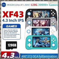 [L W H Y] XF43 Retro Handheld Game Console 128G 4.3"IPS Screen Open Source Linux Game Player RK3128 