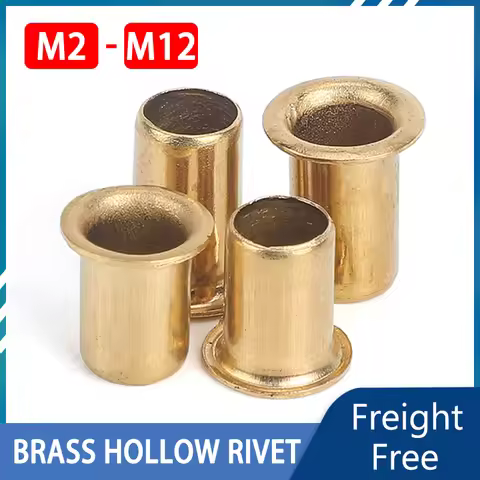 M0.9 M1.5 M2 M2.5 M3 M4 M5 M6 Brass Hollow Rivet Copper Chicken Eye Circuit Board PCB Nails Through-