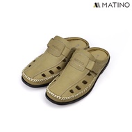 MATINO SHOES รองเท้าชายลำลองเปิดส้นหนังแท้ รุ่น MC/S 1505m - BLACK/BROWN/TORO