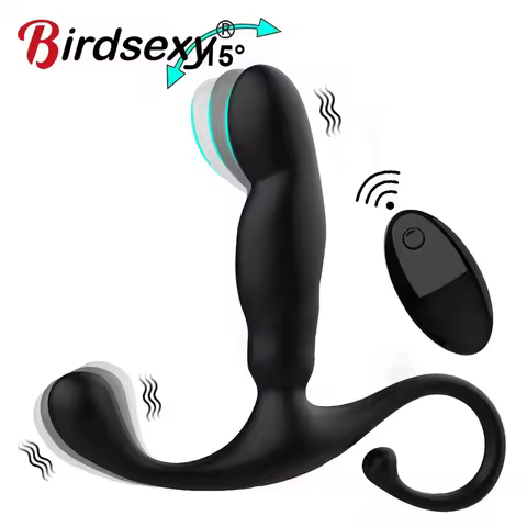 Finger Anal Vibrator For Men Prostate Massage Anus Stimulate Butt Plug Male Masturbator Backyard Plu