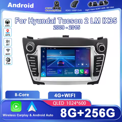 Radio Android Car For Hyundai Tucson 2 LM IX35 2009-2015 Auto Multimedia Dash Cam Player Screen Navi