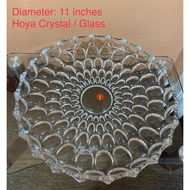 Hoya Glass Crystal Platter