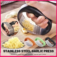 Manual Garlic Presser Curved Hand Garlic Grinding Slicer Chopper Stainless Steel Garlic Presses New