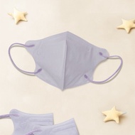 天心/醫療口罩/2~4歲/幼童立體30入/蠟筆系列/熊熊紫/素色