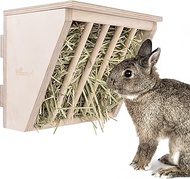 Niteangel Pet Wooden Hay Manger with Seat, Large Size, 9-7/8'' x 6-3/4'' x 8'' (Plywood)