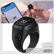 ซื้อ 1 ชิ้นลด 10บาท Smart tasbih TALLY Counter Ring สำหรับชาวมุสลิม zikr Digital tasbeeh 5 prayer Ti