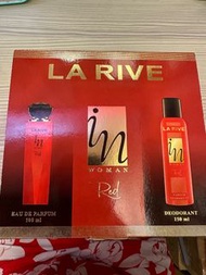 LA RIVE IN RED WOMAN 緋紅香氛禮盒(香水100ML+香氛噴霧150ML）