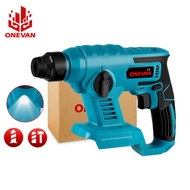 ONEVAN 1000W 3600RPM Electric Hammer Rechargeable Cordless Handheld Multifunctional Electric Impact Drill For Makita 18V Battery