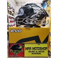 evo gt pro Quarterback black white fullface helmet