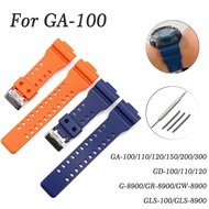 For Casio GA-110 GA100 GA120/150/200/300 Silicone Strap for GD-100/110/120 for G Shock Replacement Watchbands Accessories