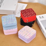 Simple Jewelry Box Travel Portable Jewelry Storage Box Earrings Earrings Ring Box #G7.29#