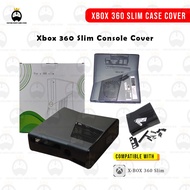 Black Full set Housing Shell Case for XBOX360 xbox 360 Slim console replacement protection case for XBOX360 SLIM CONSOLE