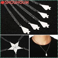 Shououm 5Pcs/Set Kalung Persahabatan Pria Wanita Puzzle Piece