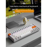 mechanical keyboard keyboard wireless wireless keyboard Forwarder Wireless Bluetooth Three-Mode Retr