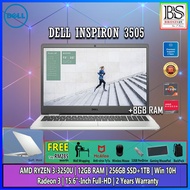 DELL Inspiron 3505 Mint (AMD RYZEN 3 3250U,8GB RAM, 256GB SSD+1TB HDD, AMD R3 Graphic, Win10, 15.6" 