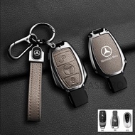 Alloy Car Remote Key Case Cover Holder Shell For Mercedes Benz Maybach S580 A-B-C-M-CLA-CLS-E-G-GLB-