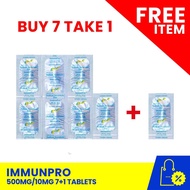 IMMUNPRO 500mg/10mg 7+1 tablets