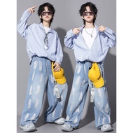 Children hiphop Hip-Hop Catwalk Shirt Jeans Suit yy2512.30