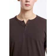 DANDY COSMO | [6สี] เสื้อยืด Muscle Fit รุ่นกระดุมหน้า HENRY NECK ปรับสมดุลไหล่ให้ Smart ‼️ T-Shirt 
