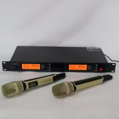 Pro SKM 9000 Limited Edition Two Handheld Wireless Audio Digital Microphone System EM9000