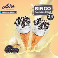 New Aice Bingo Cookies Cone (1 Karton = Isi 24Pcs) Es Krim Terlaris