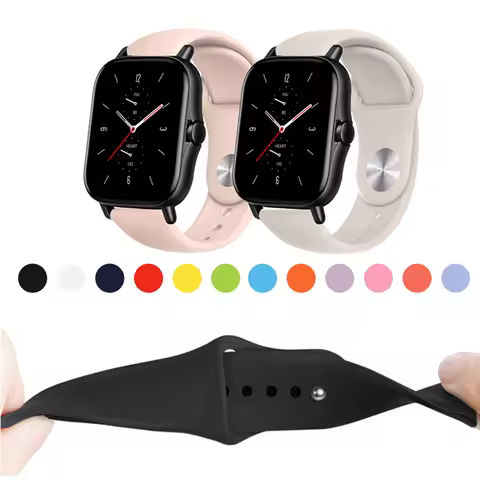 20mm Huami Amazfit Silicone Strap for Huami GTS2 GTS 2e GTS4 mini GTS3 GTS2e Neo GTS 2 3 4 Soft Watc
