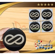 ENKEI logo Rim Hub Cap Embossed Sticker BIG 6 to/ 8 4 Pcs