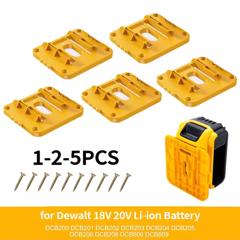 Battery Holder for Dewalt 18V 20V Li-ion Battery ,Wall Mount Battery Storage Holder Battery Rack for