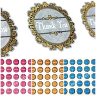 #EX0134C 50 Sticker bulat 35mm "Thank You" Sticker @ 4 pilihan