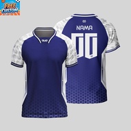 【Free Custom Name & Number】JERSEY DUO HEXA JERSEY SPORT BOLEH CUSTOMED JERSEY SUKAN JERSEY BLACK Fas