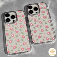 Transparent Metal Photo Frame Mobile Phone Case With Small Floral Full Screen iPhone 11 For 11 12 13
