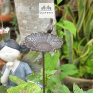 The Leaferie Cast Iron Bird bath flower pot . plant pots . planter . planters . garden decoration