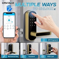 rifeikai 1pc Keyless Entry Door Lock Keypad Door Lock Keyless Door Lock Fingerprint Door Lock Biometric Door Lock Keypad Entry Door Lock Passcode Code Door Lock Digital Smart Door Lock Smart Lock